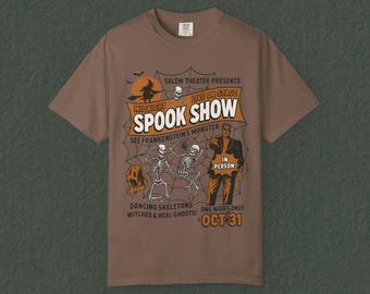 Vintage Halloween T-Shirt Spook Show Halloween T-Shirt Vintage Halloween Frankenstein Halloween Shirt Summerween Shirt Retro Halloween