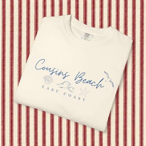Cousins Beach T-Shirt TSITP Shirt The Summer I Turned Pretty Shirt Team Conrad Team Belly Team Jeremiah East Coast Beach Shirt Summer Shirt