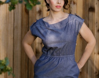 Chambray Utility Dress