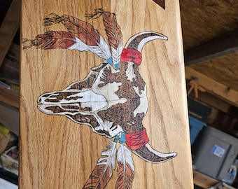 Personalized Handmade Red Oak Cutting Board