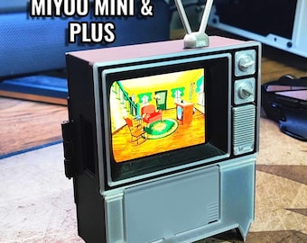 Miyoo Mini/Plus Retro TV Box Enclosure - Turns your Miyoo into a retro TV!