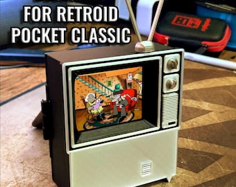 Retroid Pocket Classic TV Box Enclosure - Turn your handheld into a tiny TV!