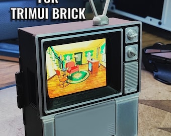 TrimUI Brick Retro TV Box Enclosure - Turns your handheld into a working retro TV!