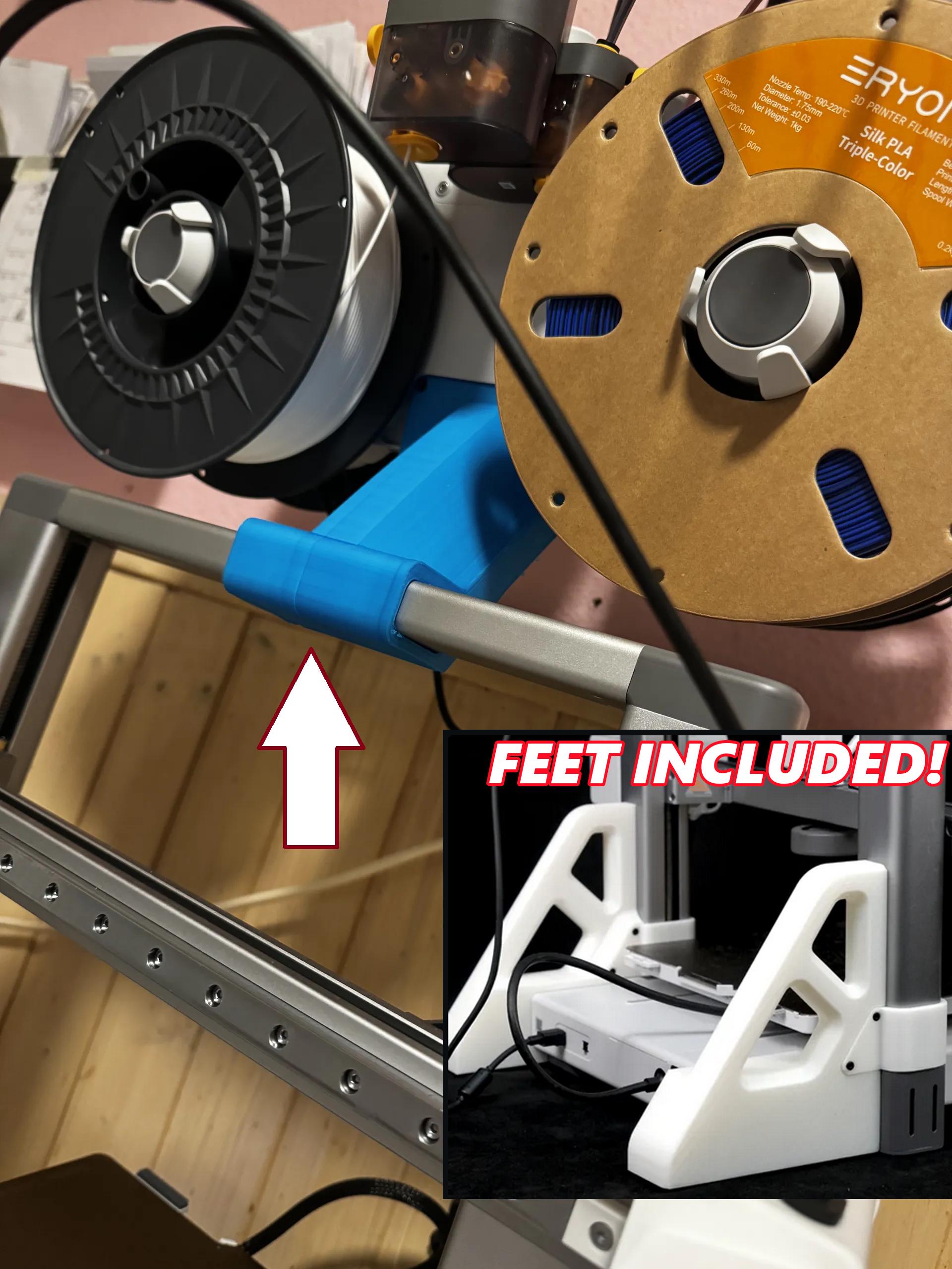 Bambu A1 AMS Lite Top Mount Holder Kit With Stiffener Feet - Etsy