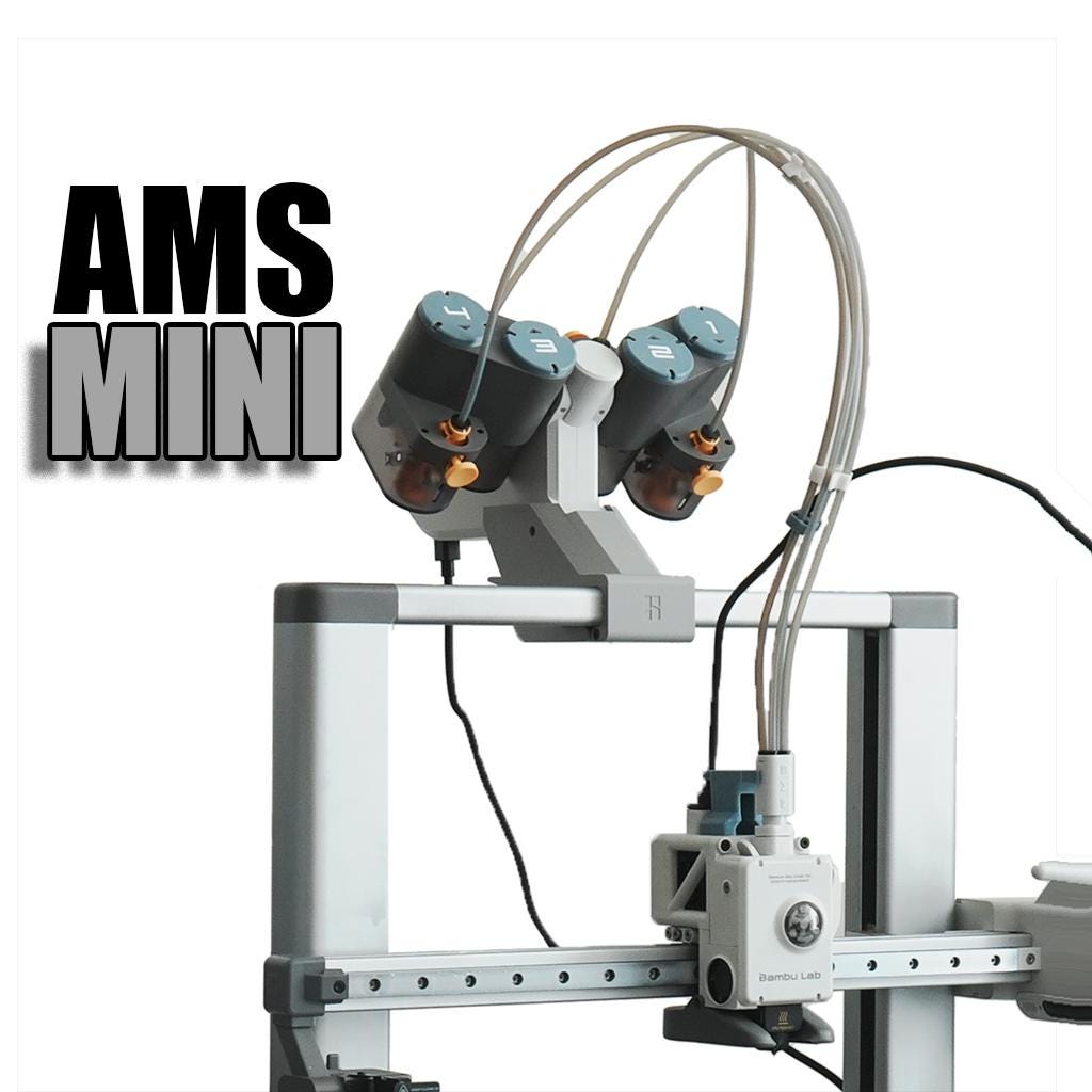 Bambu A1 AMS Lite 'mini' Top Mount - Use Your AMS With Any Dry Box