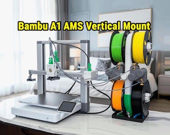 Bambu AMS Lite Vertical Mount - Saves a ton of space!