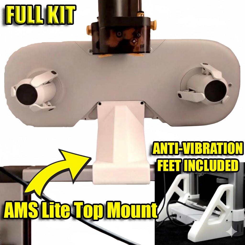 Bambu A1 AMS Lite Top Mount Holder Kit With Stiffener Feet - Etsy