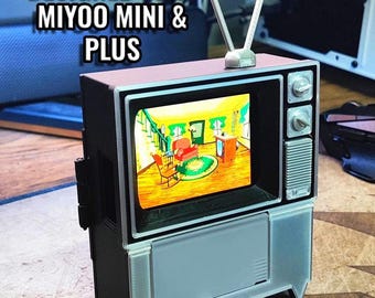 Miyoo Mini/Plus Retro TV Box Enclosure - Turns your Miyoo into a retro TV!