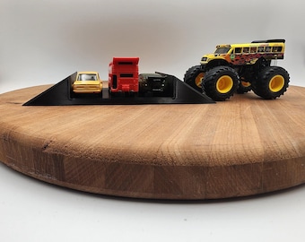 Monster Truck Ramp Accessories- Monster Jam- Hotwheels- 1/64 Scale Arena-Car Crusher