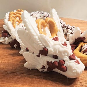 3d printed articulated Light Heart Dragon