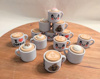 Coffee Cup Fidget Clicker- Keychain- Fidget toy