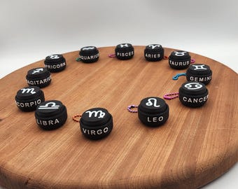 Zodiac Signs Fidget Clicker- Keychain