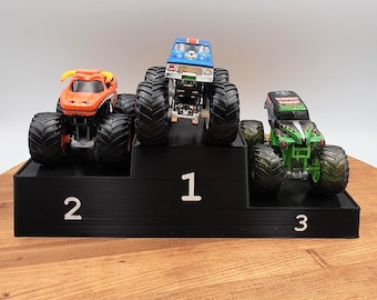 Monster Truck Ramp Accessories- Monster Jam- Hotwheels- 1/64 Scale Arena-Podium