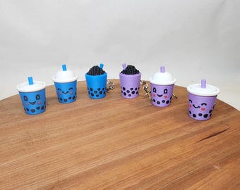 Boba Tea Fidget Clicker- 3D Printed- Keychain