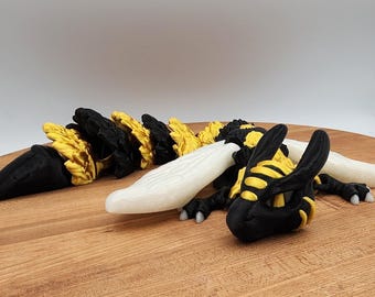 Bumblebee Dragon- Articulated- Gold/Black