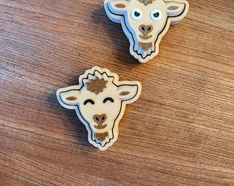 Goat Fidget Clicker- Keychain- Farm animal
