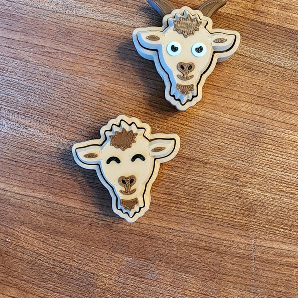 Goat Fidget Clicker- Keychain- Farm animal