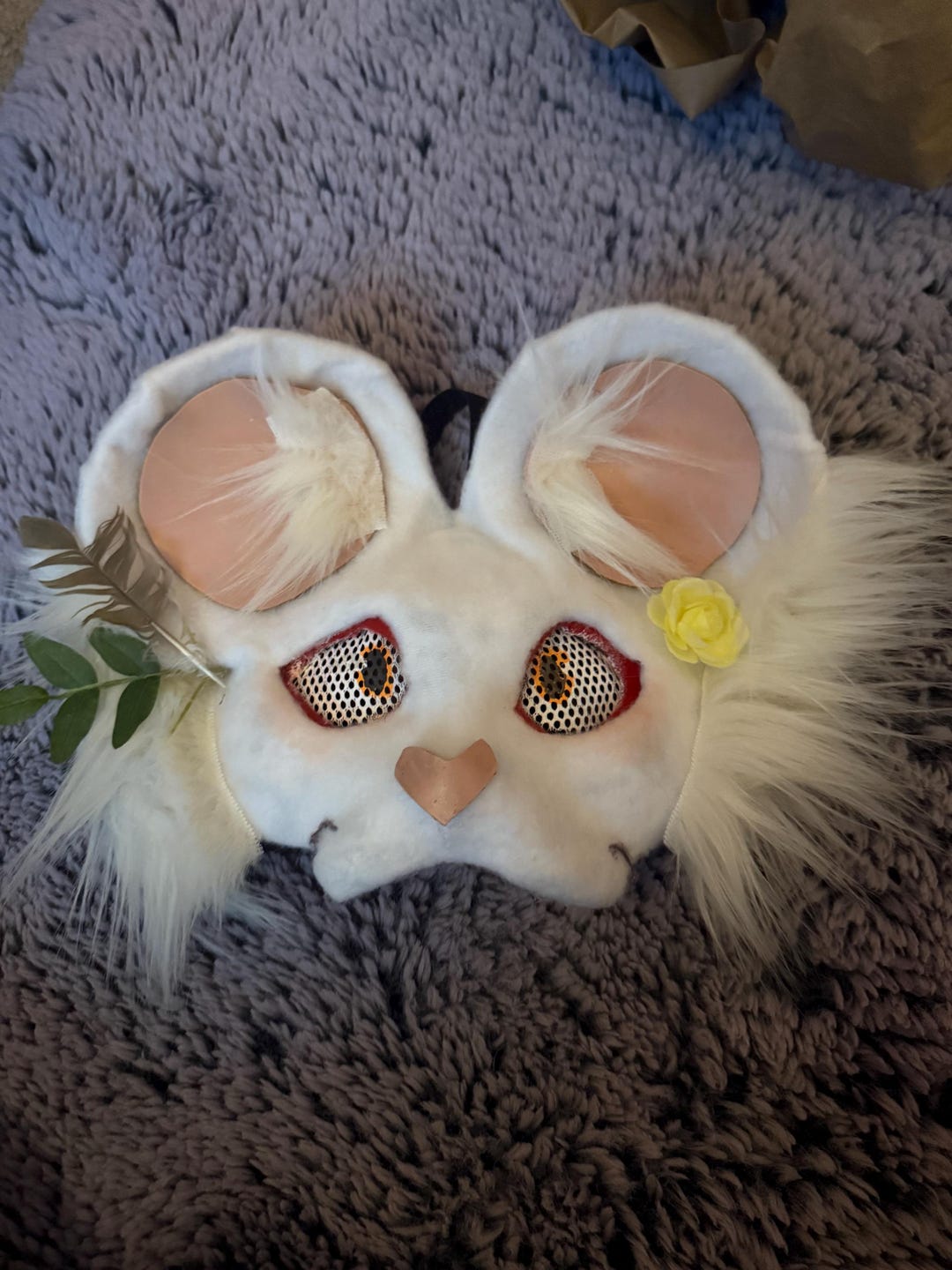 Blue Mouse Mask Cute Mouse Mask - Etsy