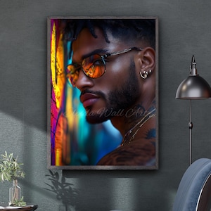 Black Man with Colorful Glasses