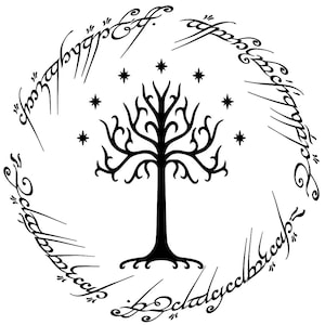 Inscription around the White Tree