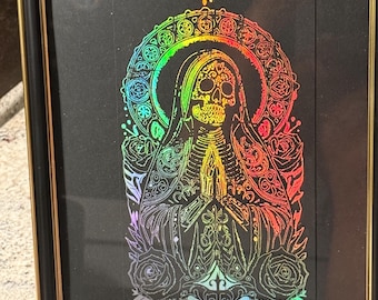 Pôster metalizado personalizável. Você pode escolher cores, tamanhos e seu próprio design.