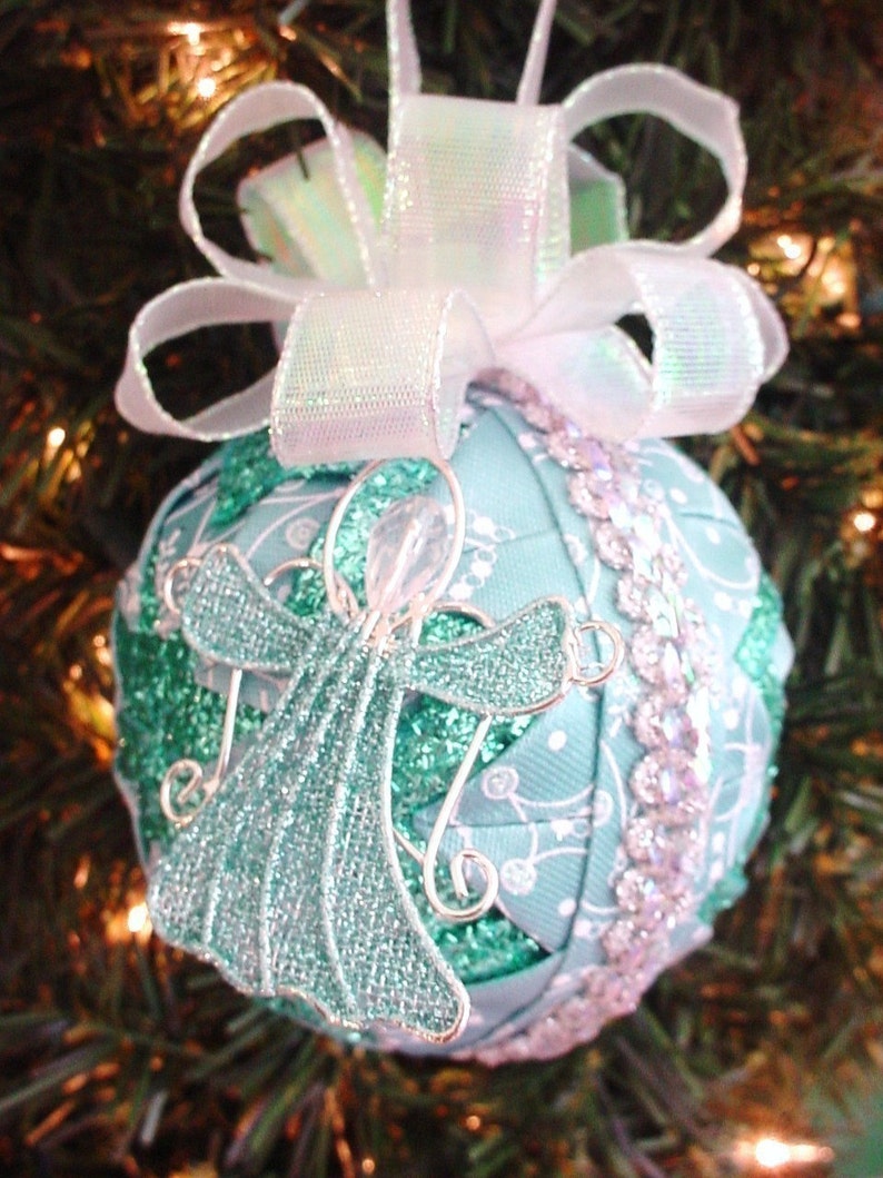 Quilted Christmas Ornament Pattern PDF Printable Downloadable Holidays XMAS image 1