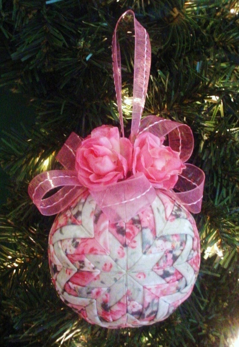 Quilted Christmas Ornament Pattern PDF Printable Downloadable Holidays XMAS image 2