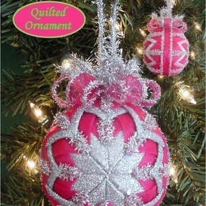 Quilted Christmas Ornament Pattern PDF Printable Downloadable Holidays XMAS image 4