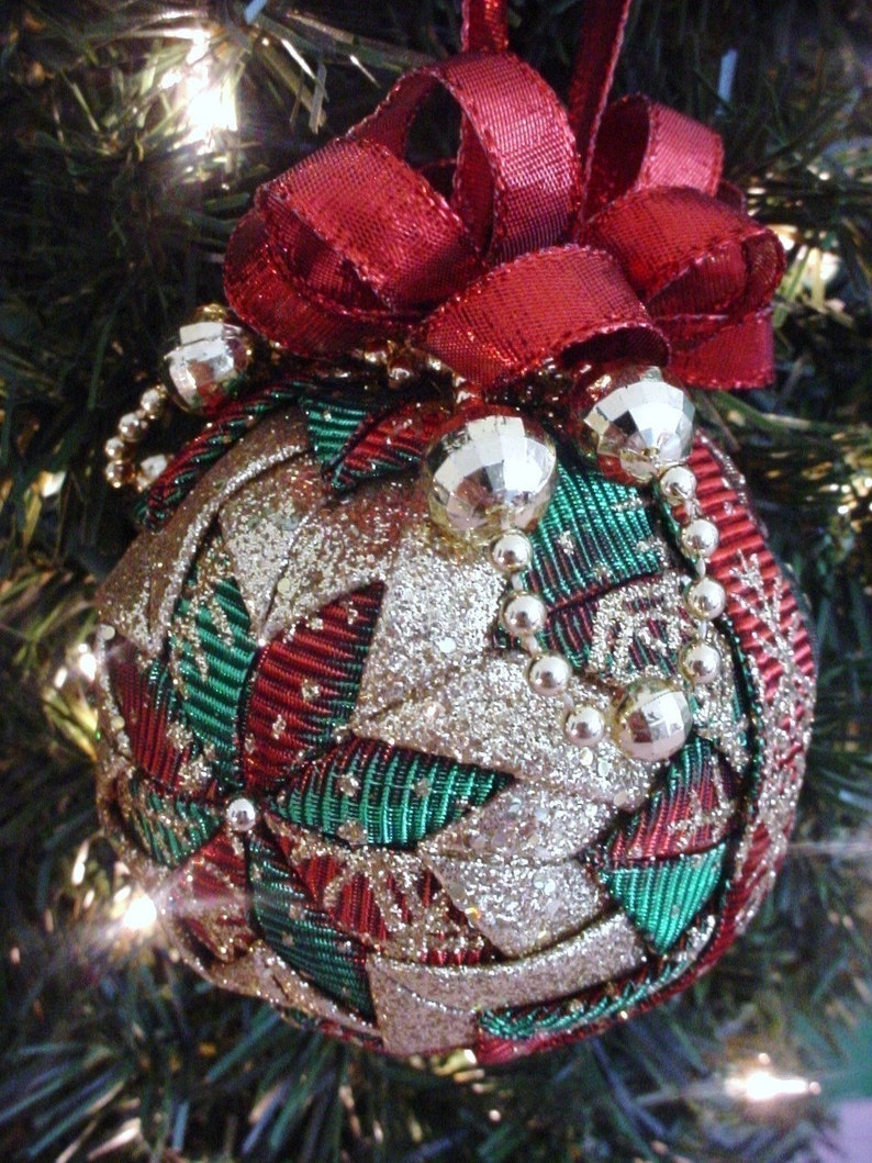 Quilted Christmas Ornament Pattern PDF Printable Downloadable Holidays XMAS image 5