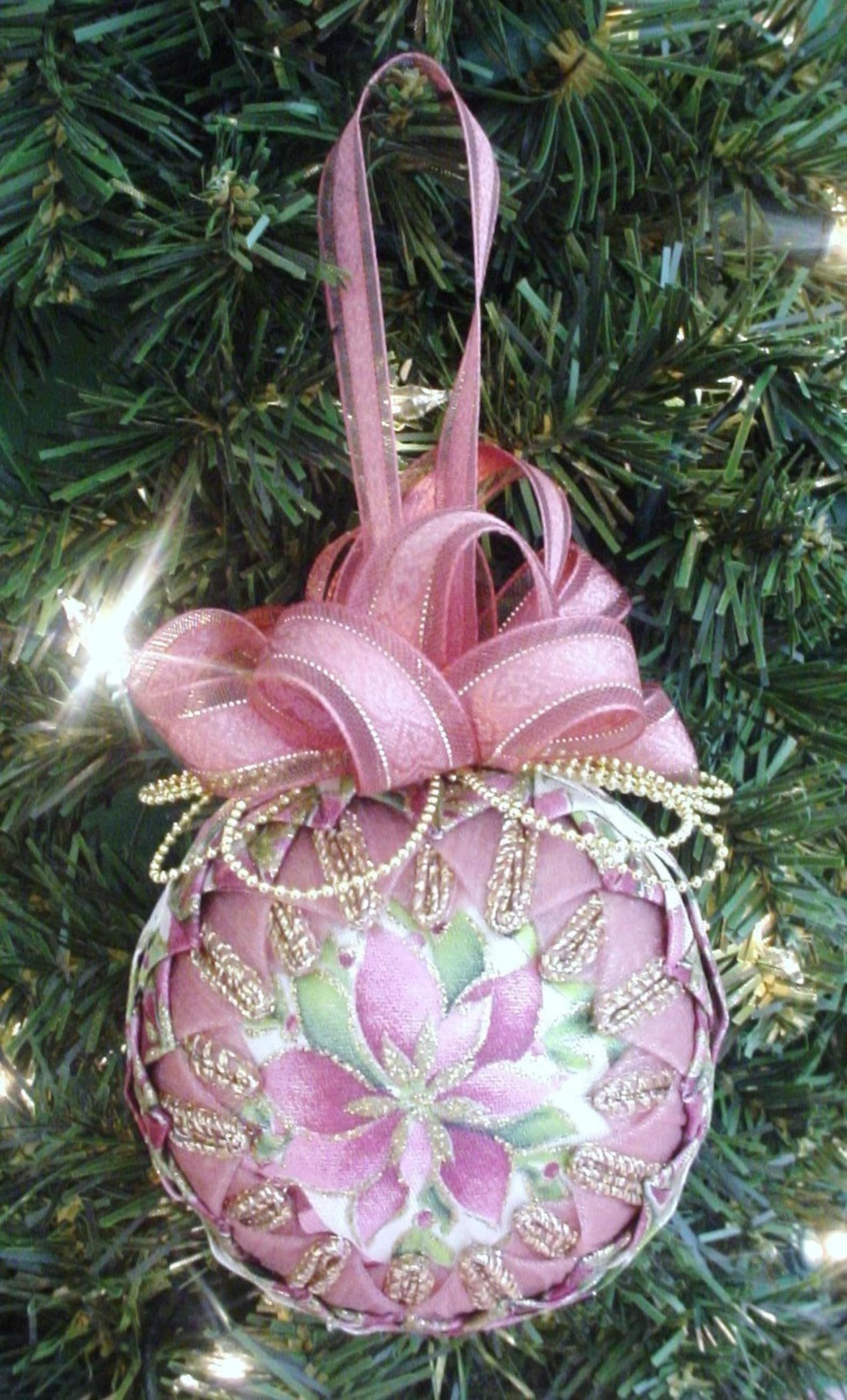 Quilted Christmas Ornament Pattern PDF Printable Downloadable Etsy
