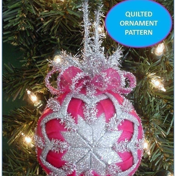 Christmas Ornament, Christmas Ornament Pattern, Quilted Christmas Ornament,  PDF  Patterns, Tutorial, Handmade Christmas,  INSTANT DOWNLOAD