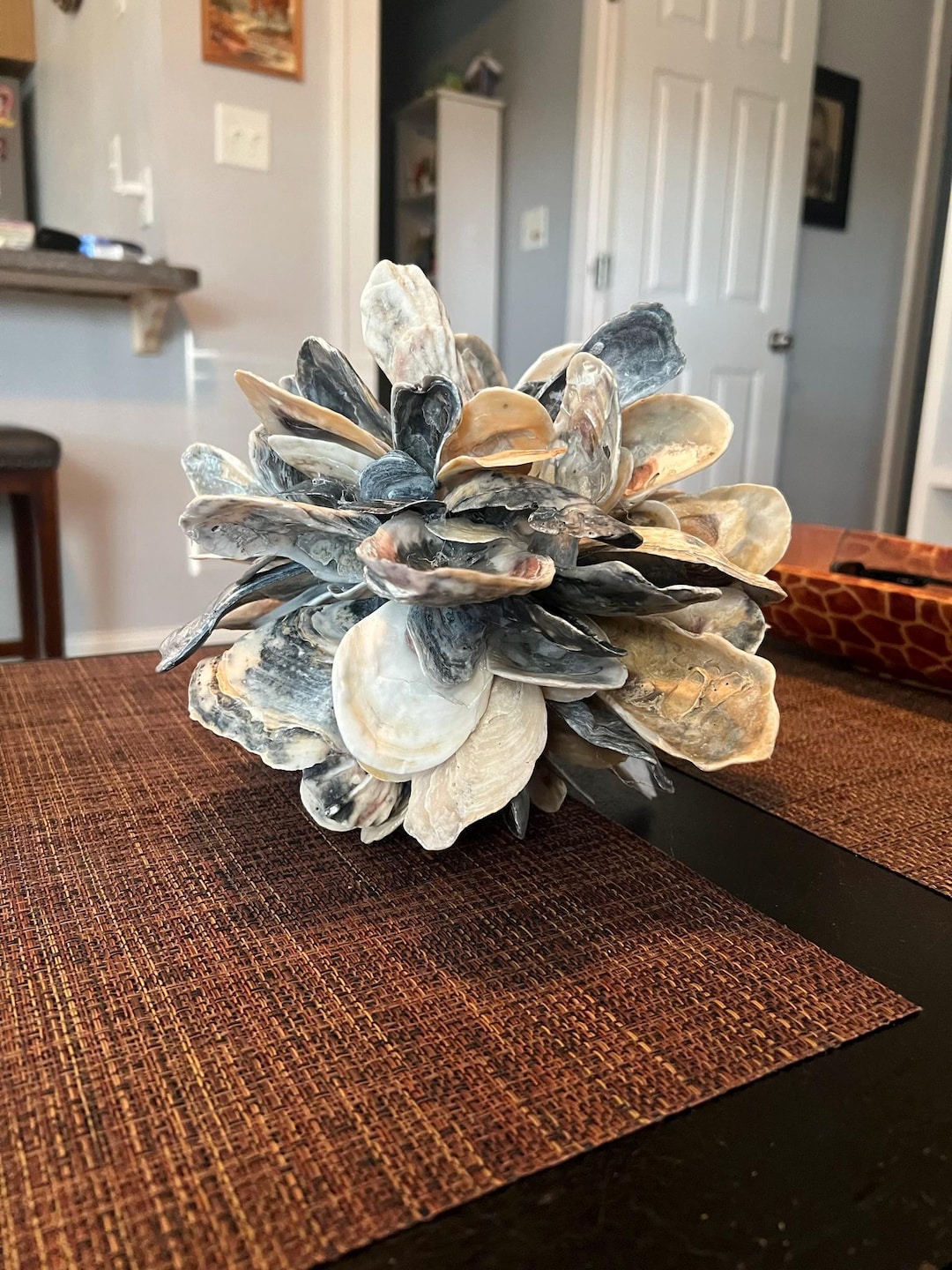 Shell Orb Decorative Oyster Shell Orb - Etsy