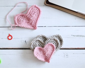 Crochet Heart Pattern - Easy Crochet Heart Pattern with Video in Three Sizes