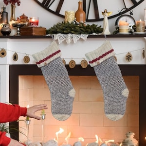 Crochet Christmas Stocking Pattern Polar Ridge Christmas Stocking Pattern One Size