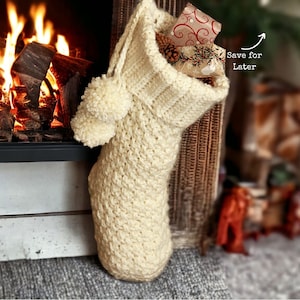 Crochet Pattern for Christmas, Brighton Crochet Christmas Stocking Pattern Christmas Stocking with Video Support, Christmas Crochet image 9