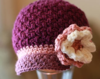 Crochet Newsboy Hat PATTERN Brighton Newsboy Hat (Baby, Toddler, Child, Women and Mens Sizing) Crochet Newsboy Hat Pattern