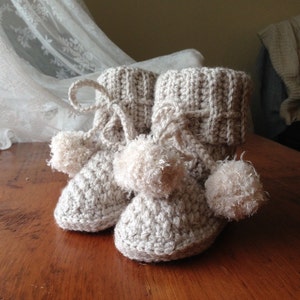 Crochet Baby Booties Pattern Brighton Crochet Baby Booties Pattern Crochet Baby Pattern Boots Baby Booties Crochet Pattern image 6