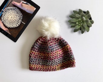 Super Bulky Crochet Hat Pattern for Beginners with Video Tutorial - Sizes Newborn to Adult XL