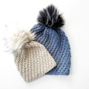 Häkelmütze Muster - Voyager Slouchy Häkelmütze Muster - Häkelmütze Muster - Häkelanleitung Größen Baby bis Erwachsene - Einfaches Häkelmuster