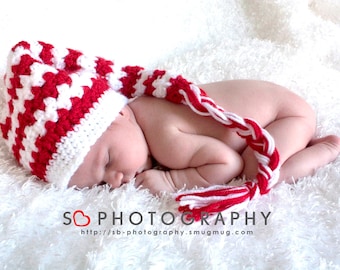 Crochet Elf Hat Pattern - Long Stocking Hat Crochet Pattern for Babies and Kids