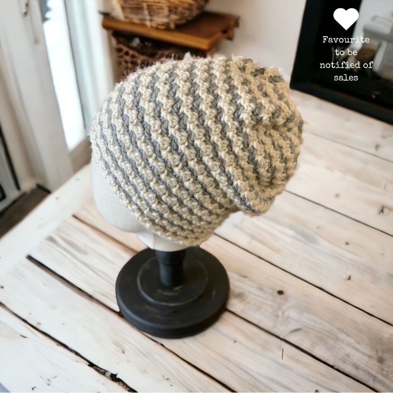 Crochet Hat Pattern Montgomery Crochet Slouchy Hat Pattern, Crochet Slouch Hat Pattern, Newborn, Toddler, Child and Adult image 9