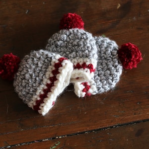 Crochet Christmas Pattern Crochet Hat Ornament Pattern Mini Crochet Hat Ornatment image 1