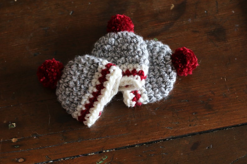 Crochet Christmas Pattern Crochet Hat Ornament Pattern Mini Crochet Hat Ornatment image 1