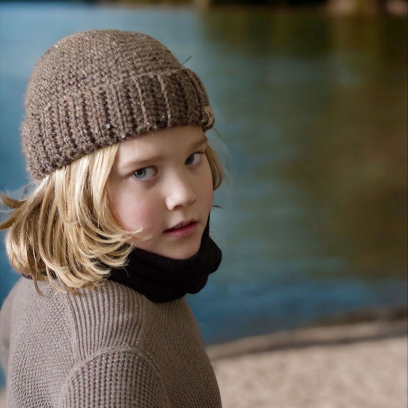 Crochet Beanie Pattern Fishermans Cap Crochet Beanie Pattern Includes 5 Sizes Newborn to Adult image 7