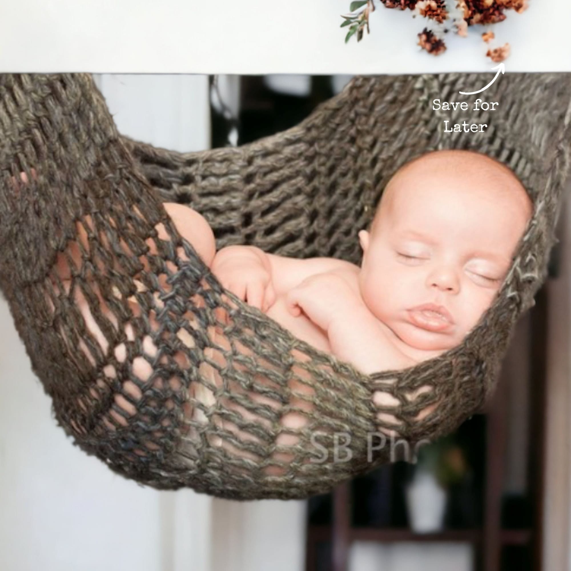 Crochet Hammock Pattern - Large Baby Hammock Photography Prop Only