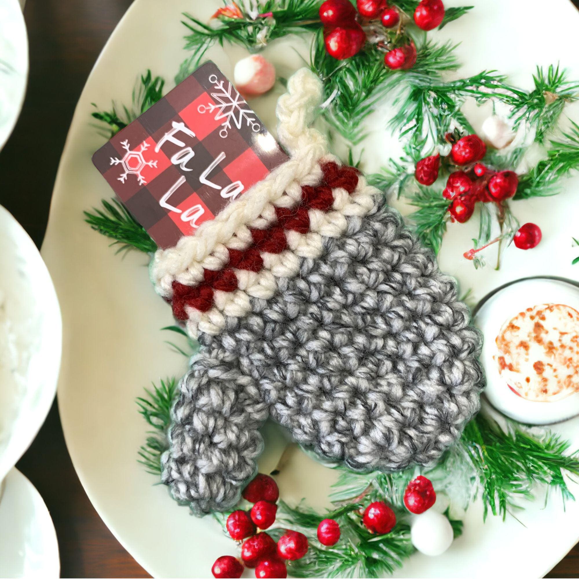 38 Crochet Patterns for Gifts, Decor, Accessories, and Amigurumi 5 Christmas Crochet Mitten Ornament Pattern