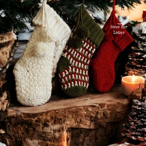 Crochet Christmas Stocking Pattern Crochet Pattern Crochet Brighton Christmas Stocking Instant Download Pattern Crochet Video image 9