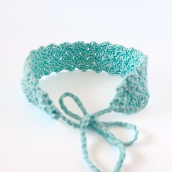 Crochet Pattern - Whispering Lace Cotton Crochet Headband Pattern for Baby, Toddler, Child and Women - Includes Video Tutorial