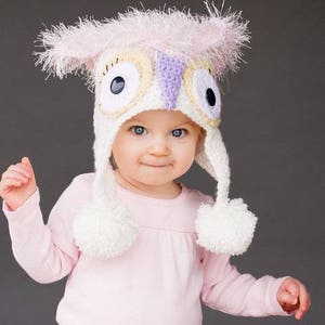 Mystic Owl Hat Crochet Hat Pattern Crochet Hat Patterns Crochet Pattern Childrens Crochet Pattern Crochet Animal Hat Patterns image 2