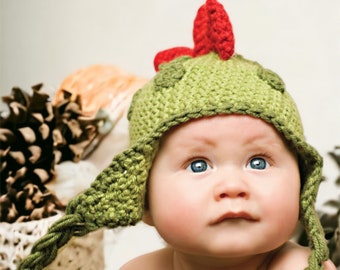 Crochet Dinosaur Hat Pattern for kids and adults!  Make this crochet Dino Hat for the whole family!  All sizes and styles included see pics!